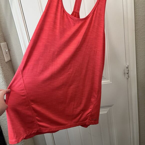 Calvin Klein Performance Quick Dry Hot Pink Racerback Stretch Tank Top Size M - Picture 3 of 9